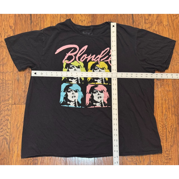 Blondie Short Sleeve Cotton T-Shirt Black - 2X - Picture 3 of 4
